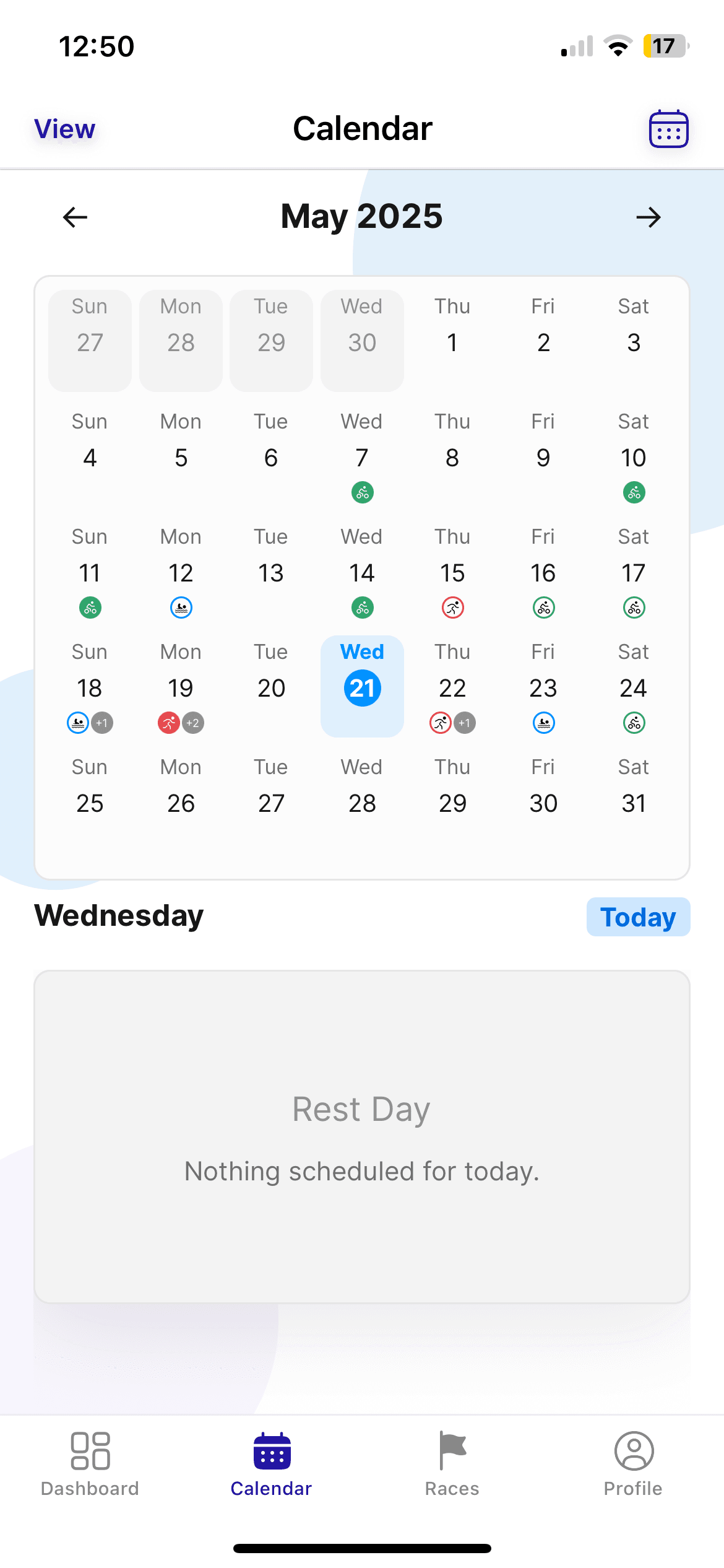 CalendarPageIos screen